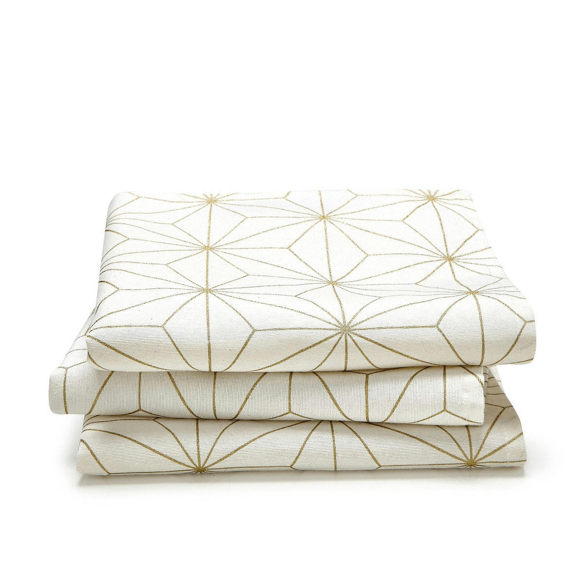 Lot de 3 serviettes imprimées Nordic Star