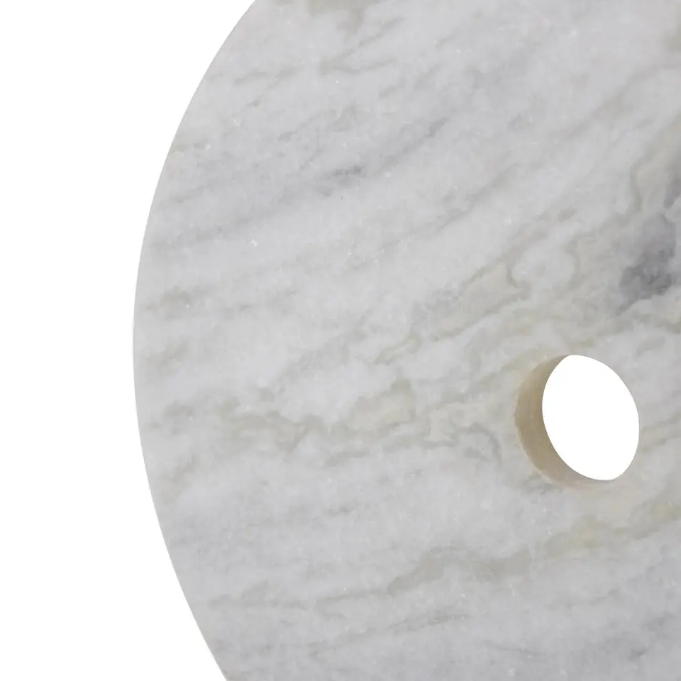 LOFT42 Circle Ornament op Voet - Marmer - Metaal - &Oslash;30