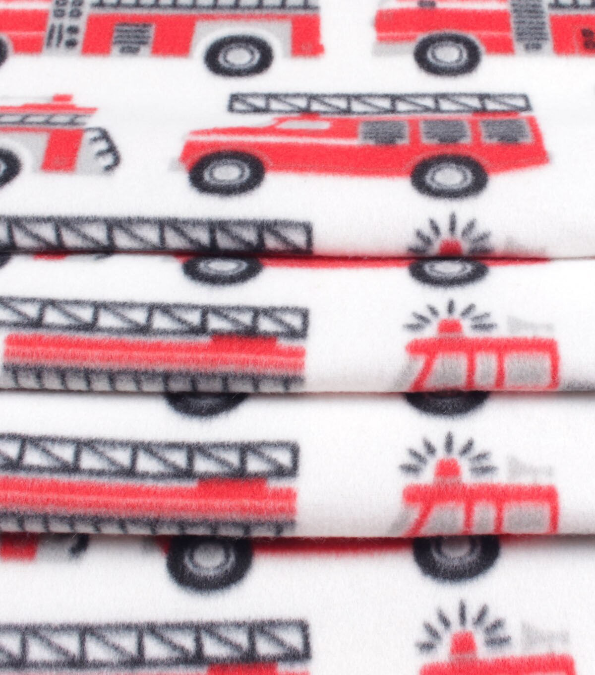 Fire Trucks Blizzard Fleece Fabric