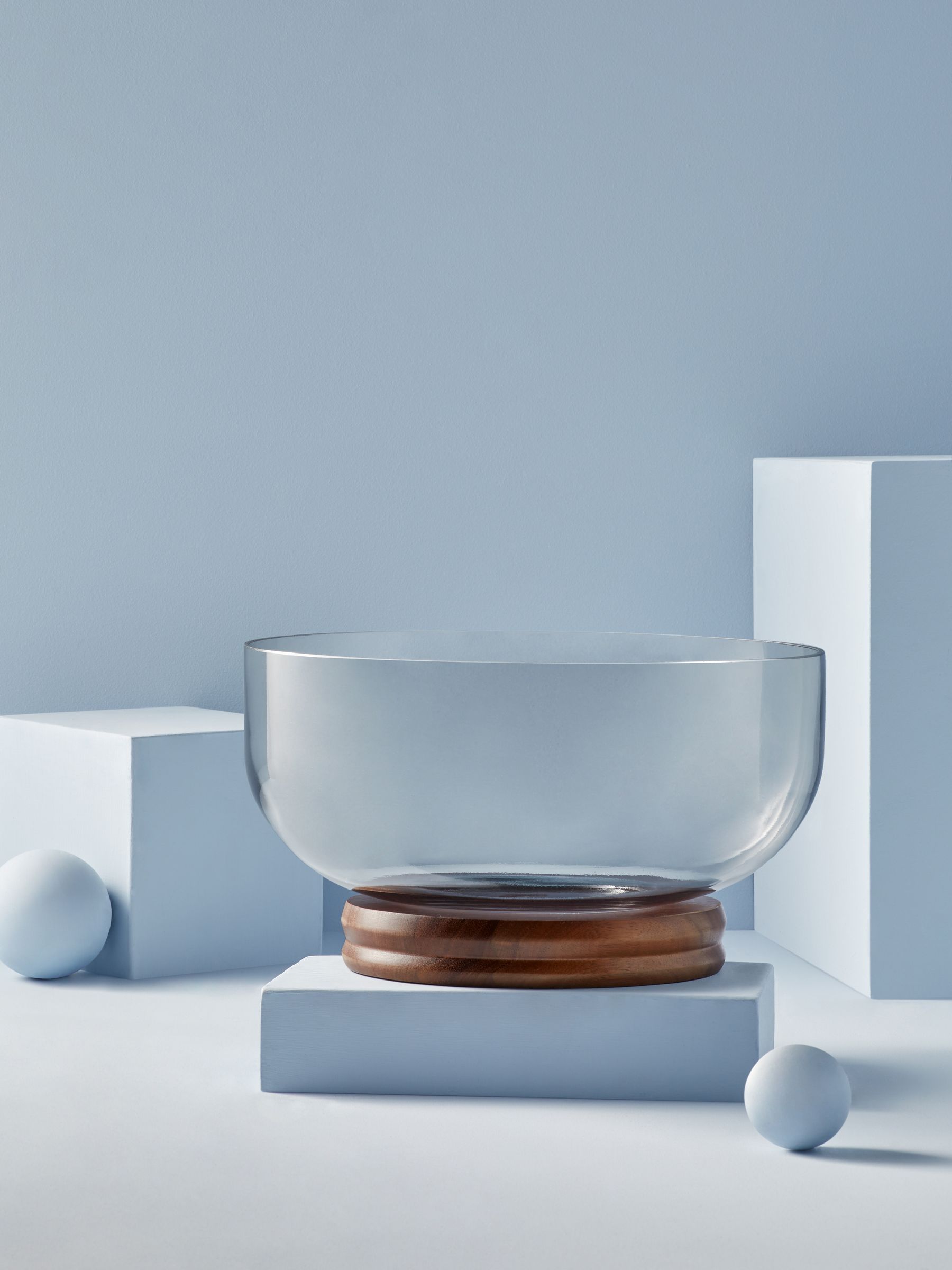 Maleah Fruit Bowl in Smoke Grey