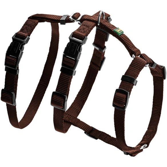 Hunde-Sicherheitsgurt, XS-S, Nylon, braun