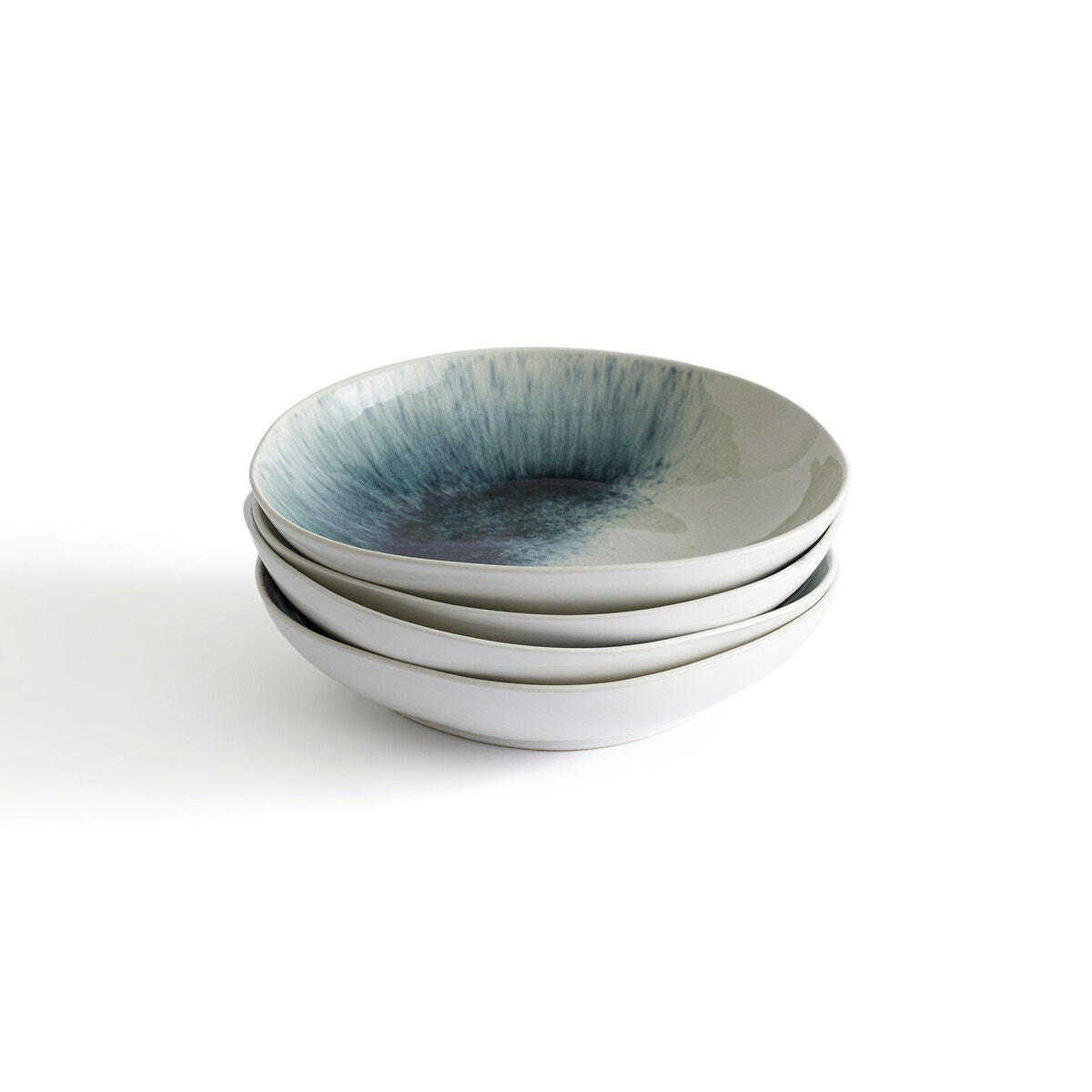 Lot de 4 assiettes creuses, Waldou
