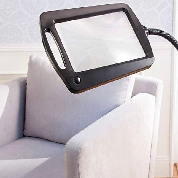 Loupe sur pied lumineuse FISHTEC x5 12 LED pied 160 cm de hauteur