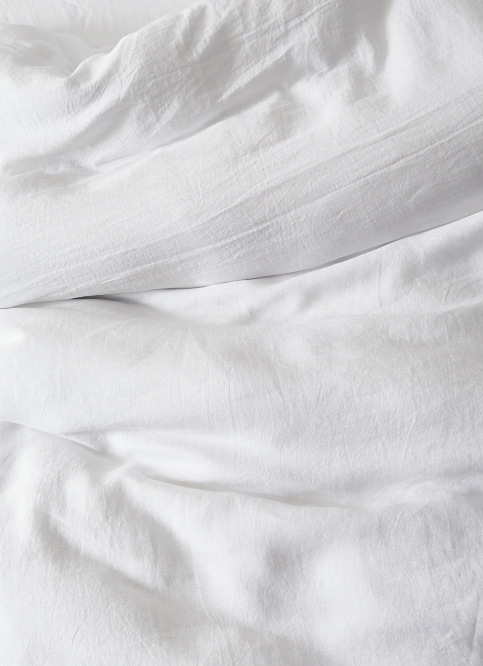 HOUSSE DE COUETTE EN LIN LAVÉ BLANC