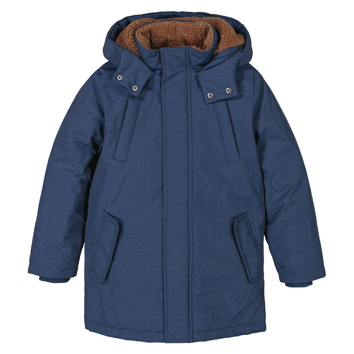 Parka chaude à capuche mi-longue
