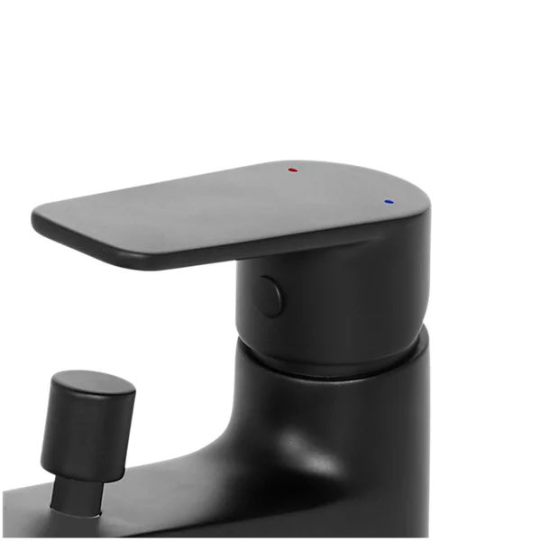 Mitigeur bain/douche monotrou, noir, GoodHome Aisai