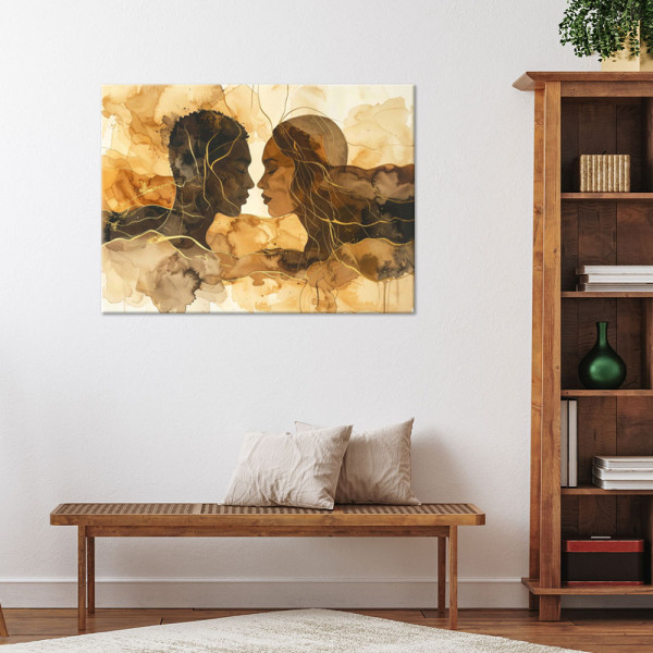 Obraz do salonu sypialni biura loftu w Stylu Boho, Złota 30x20