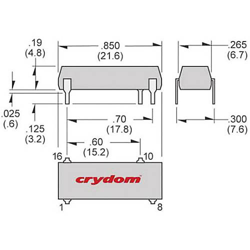 Crydom SDV2415R relais statique 16 broches DIP 1,5 A sortie SCR optique