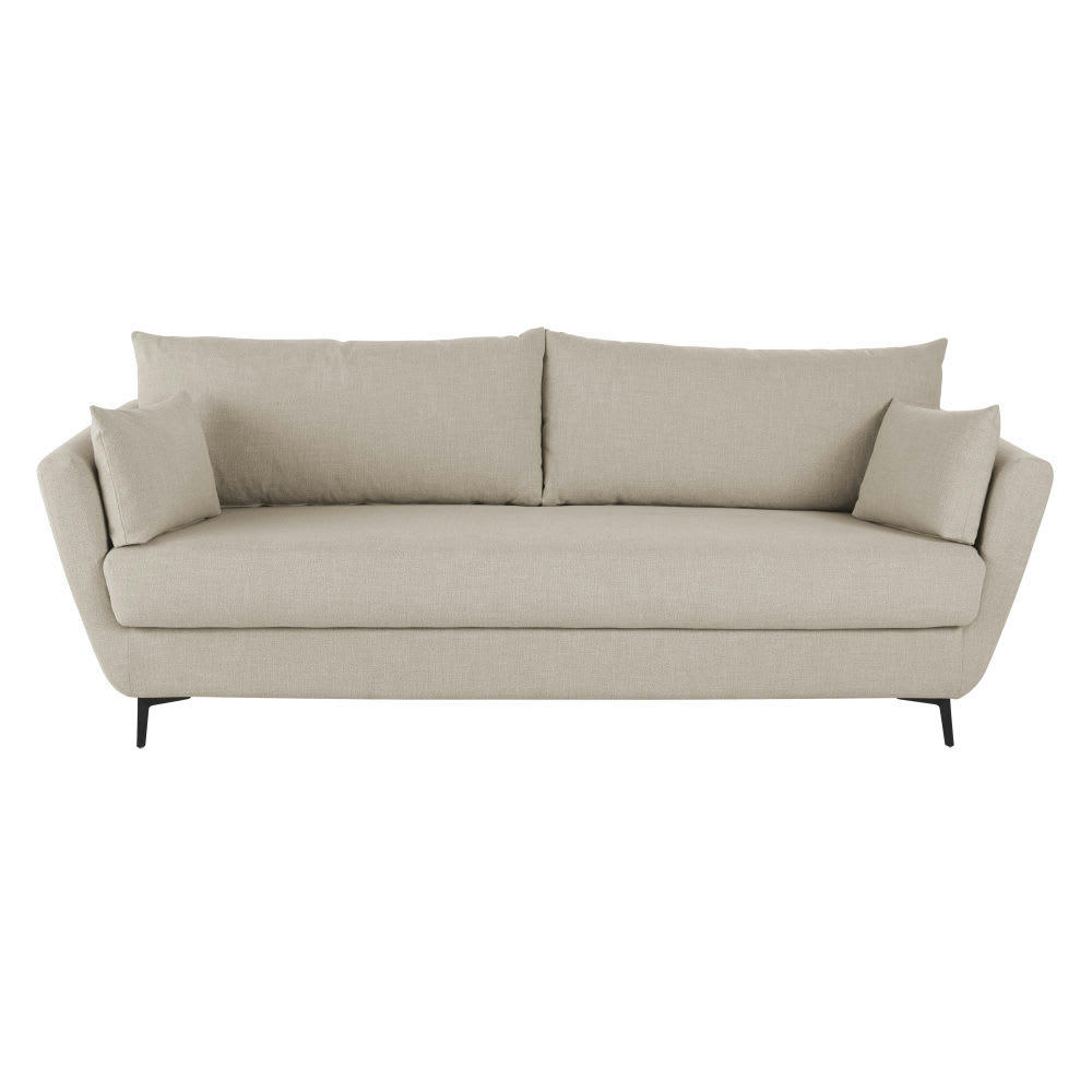 Prague - Canapé convertible 2/3 places beige