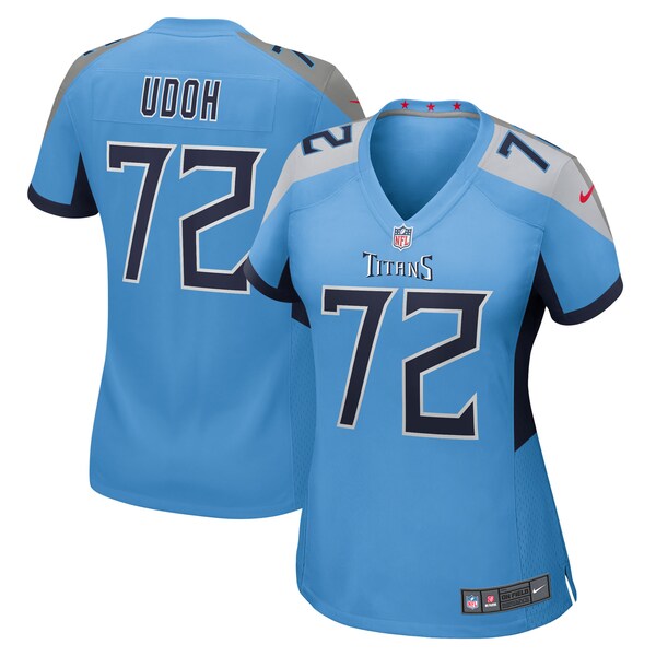 Olisaemeka Udoh Tennessee Titans Nike Women's Team Game Jersey -  Light Blue