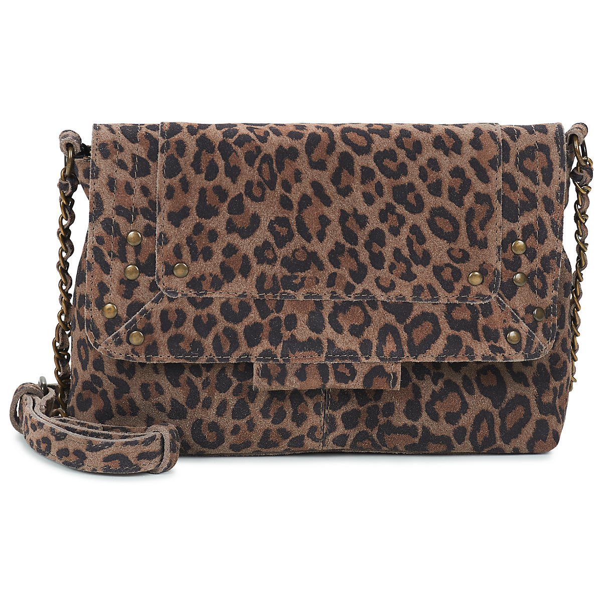 Pieces - PCFELIZIA LEATHER CROSS BODY - Leopard
