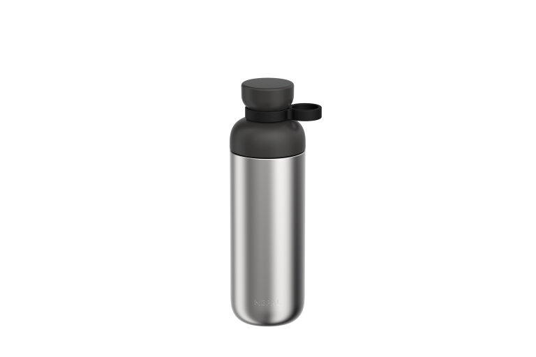 Mepal Vita RVS waterfles 700 ml &ndash; Nordic black