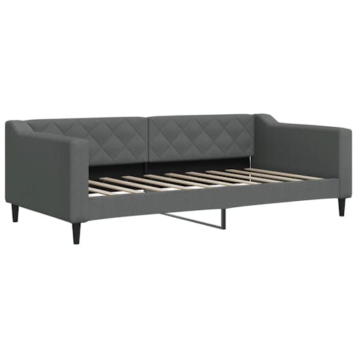 NNEVL Day Bed Dark Grey 90x190 cm Fabric