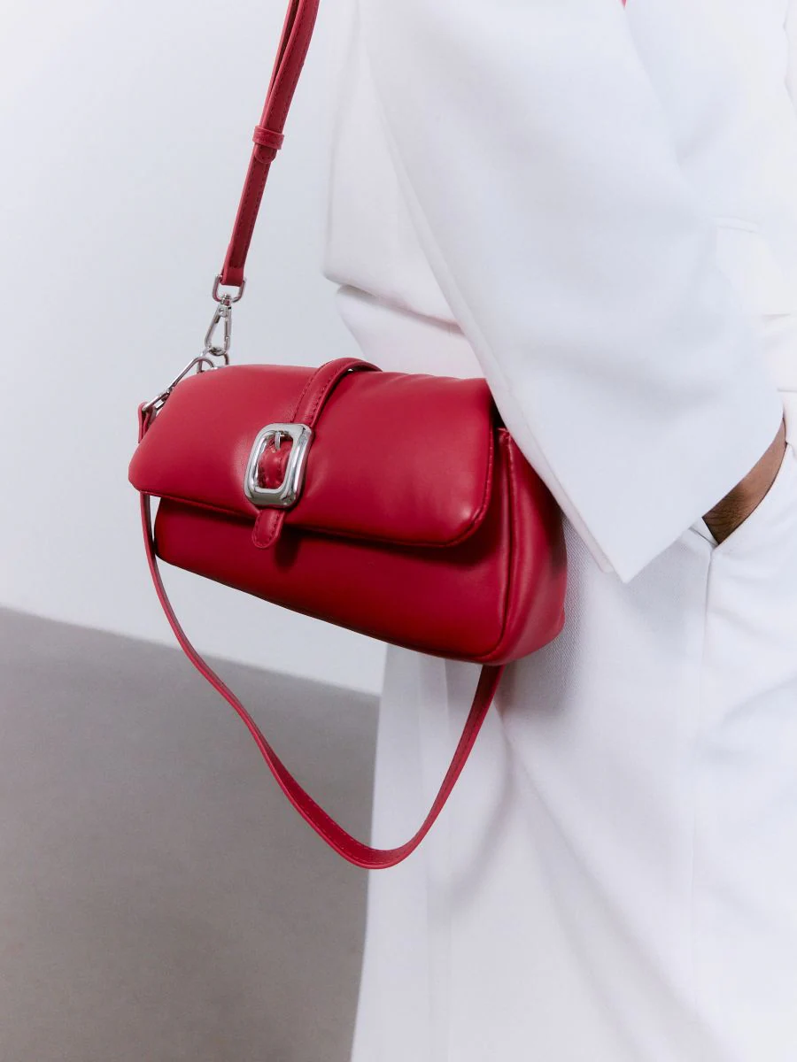 Leather Imitation Crossbody Bag