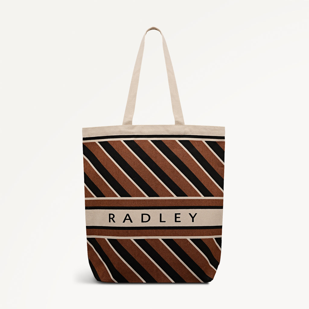 Radley Diagonal Stripe - Extra Large Open Top Tote