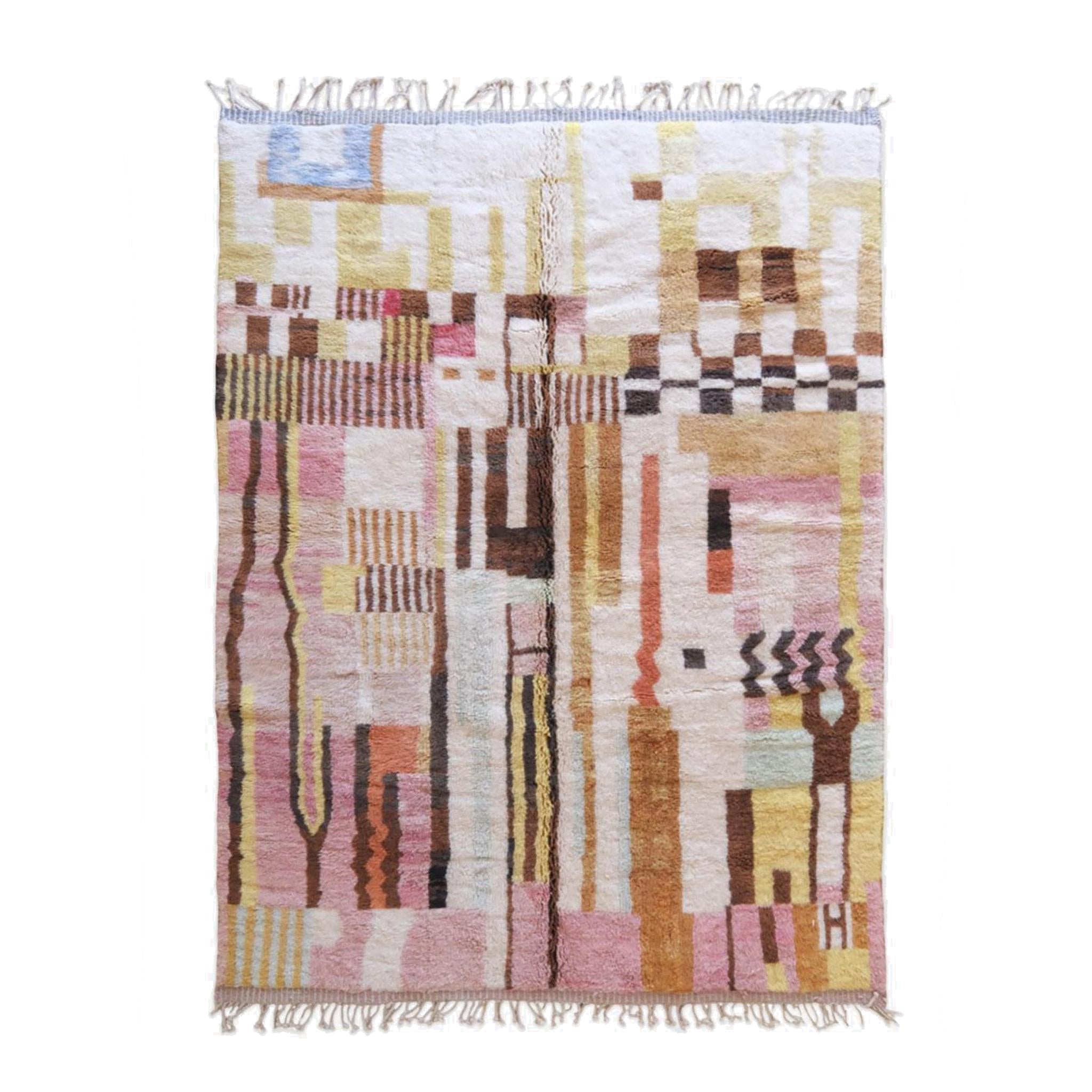 AFK Living vloerkleed Berber - handgemaakt - Wol - 160 cm x 230 cm