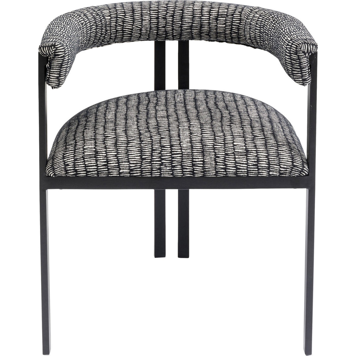 Kare Design Stoel met armleuningen Paris zwart