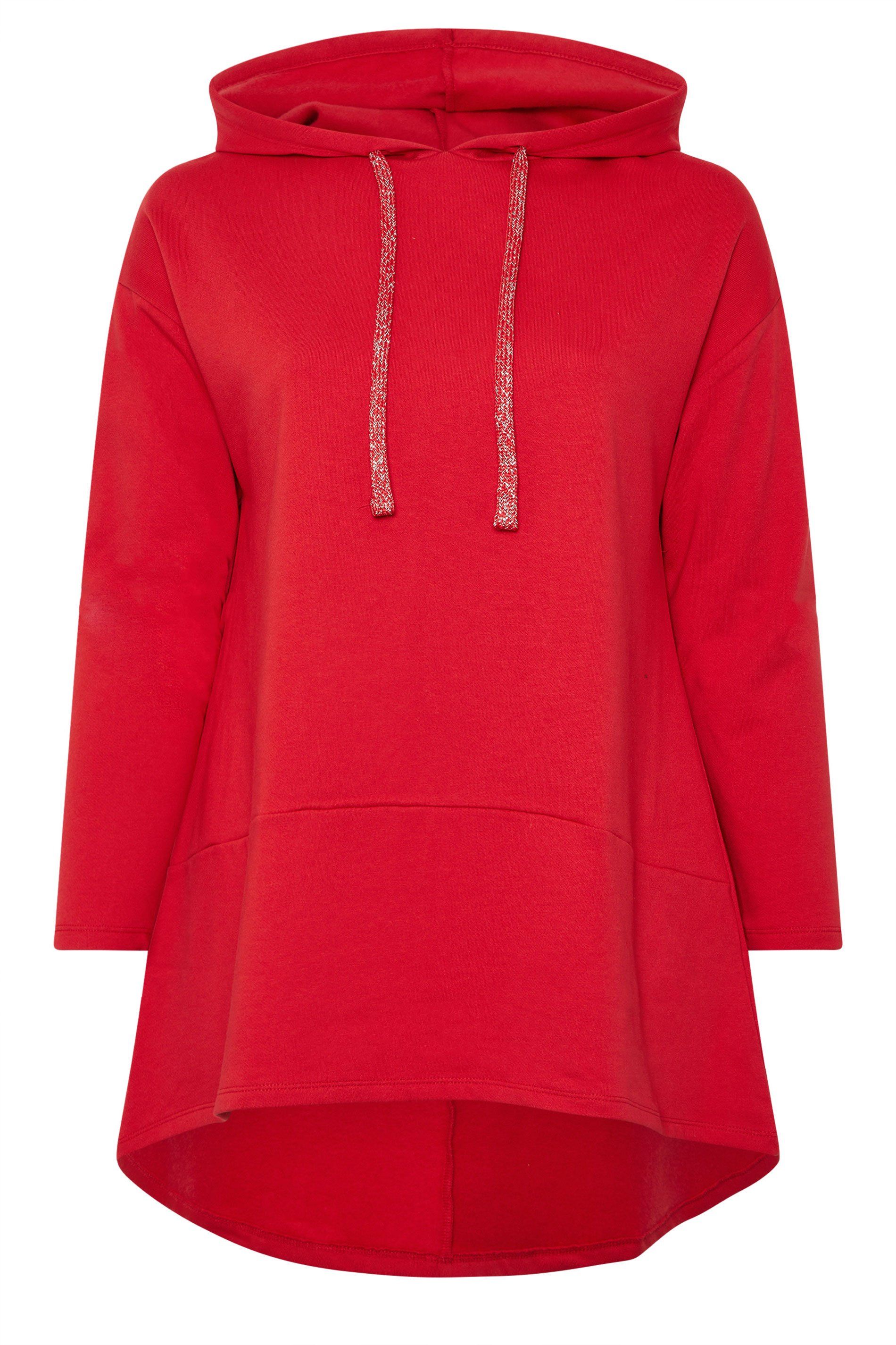 Yours Metallic Drawstring Longline Hoodie