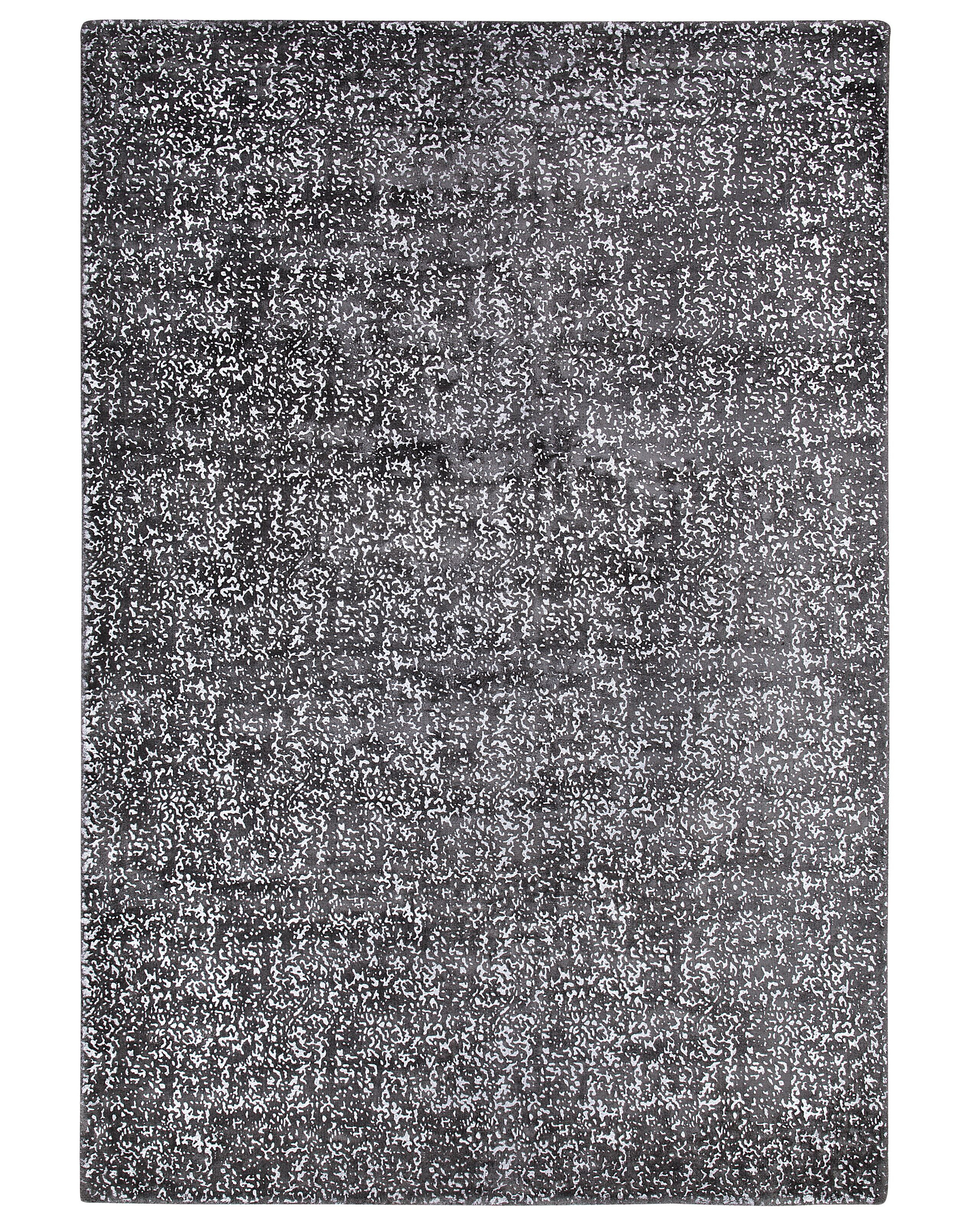 Dywan do salonu 160x230 cm szaro-srebrny
