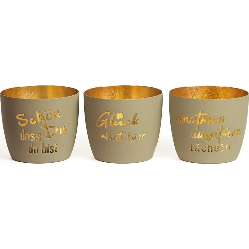 Windlicht 3er-Set CHALET