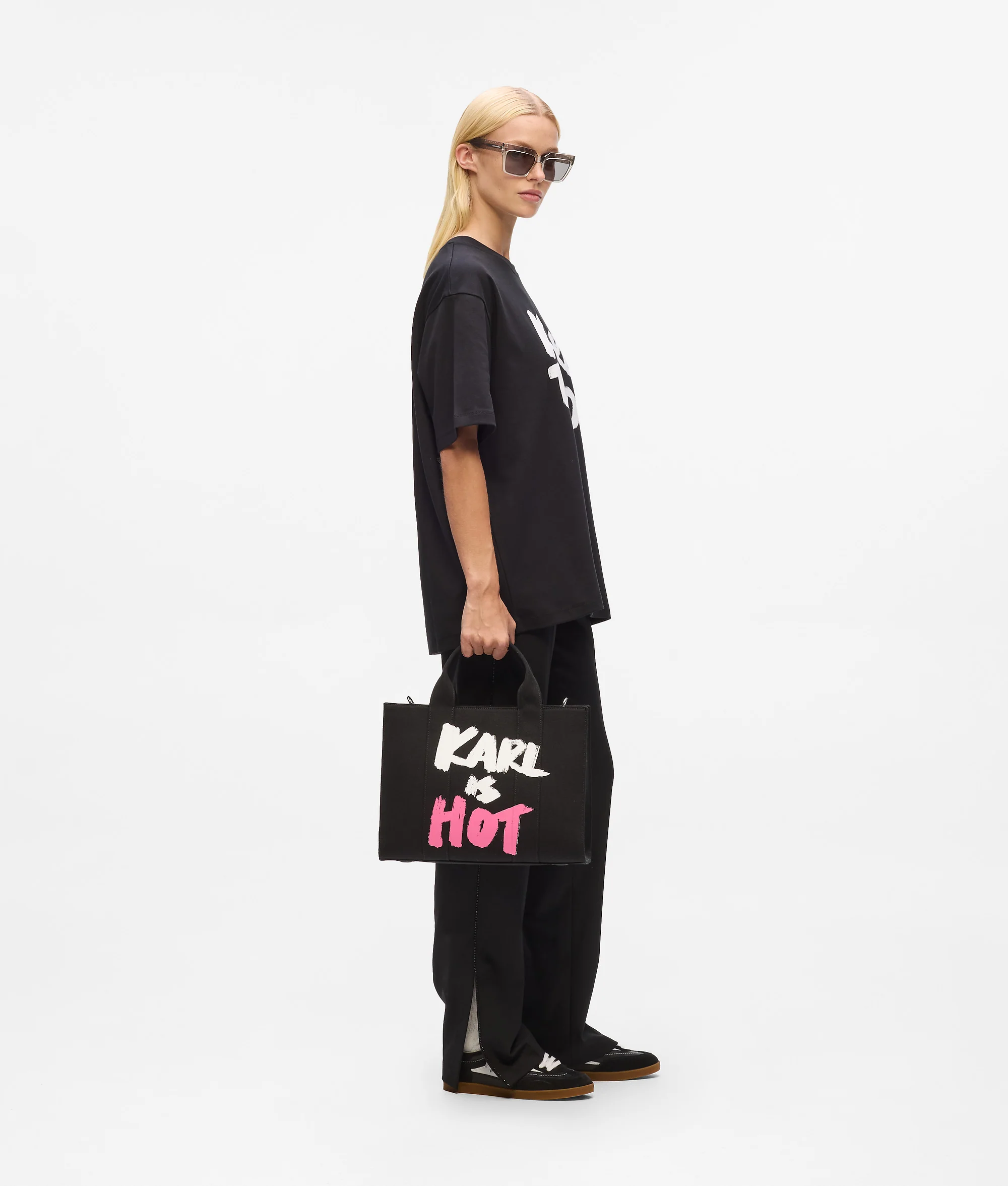 Tote bag exclusif de taille moyenne « Karl is hot »