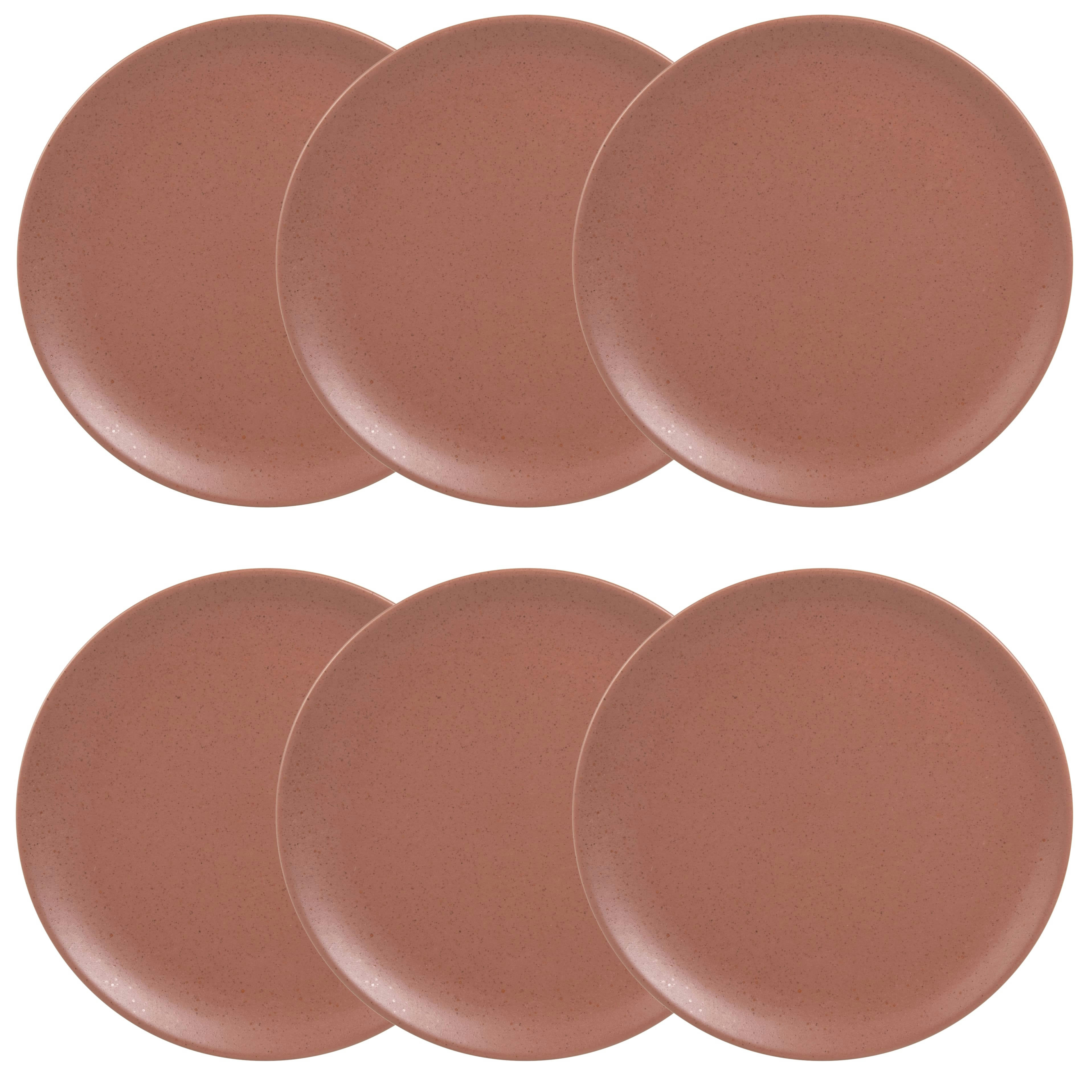 AUSTRIA - Assiette plate en faïence marron