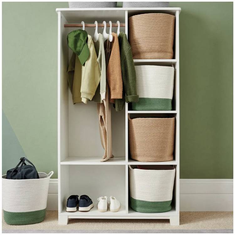 Great Little Trading Company Rope Storage Basket - Green