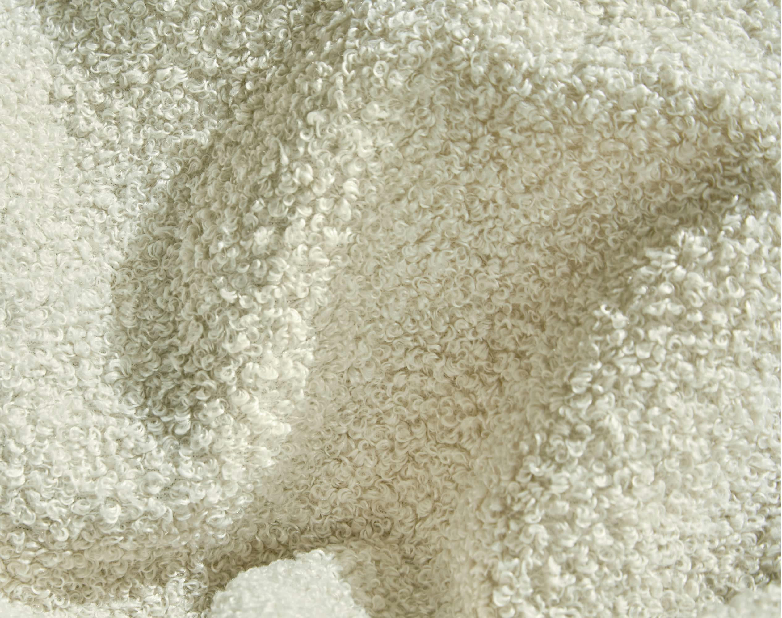 MOUTON - Rideau 135x180 en polyester beige crème