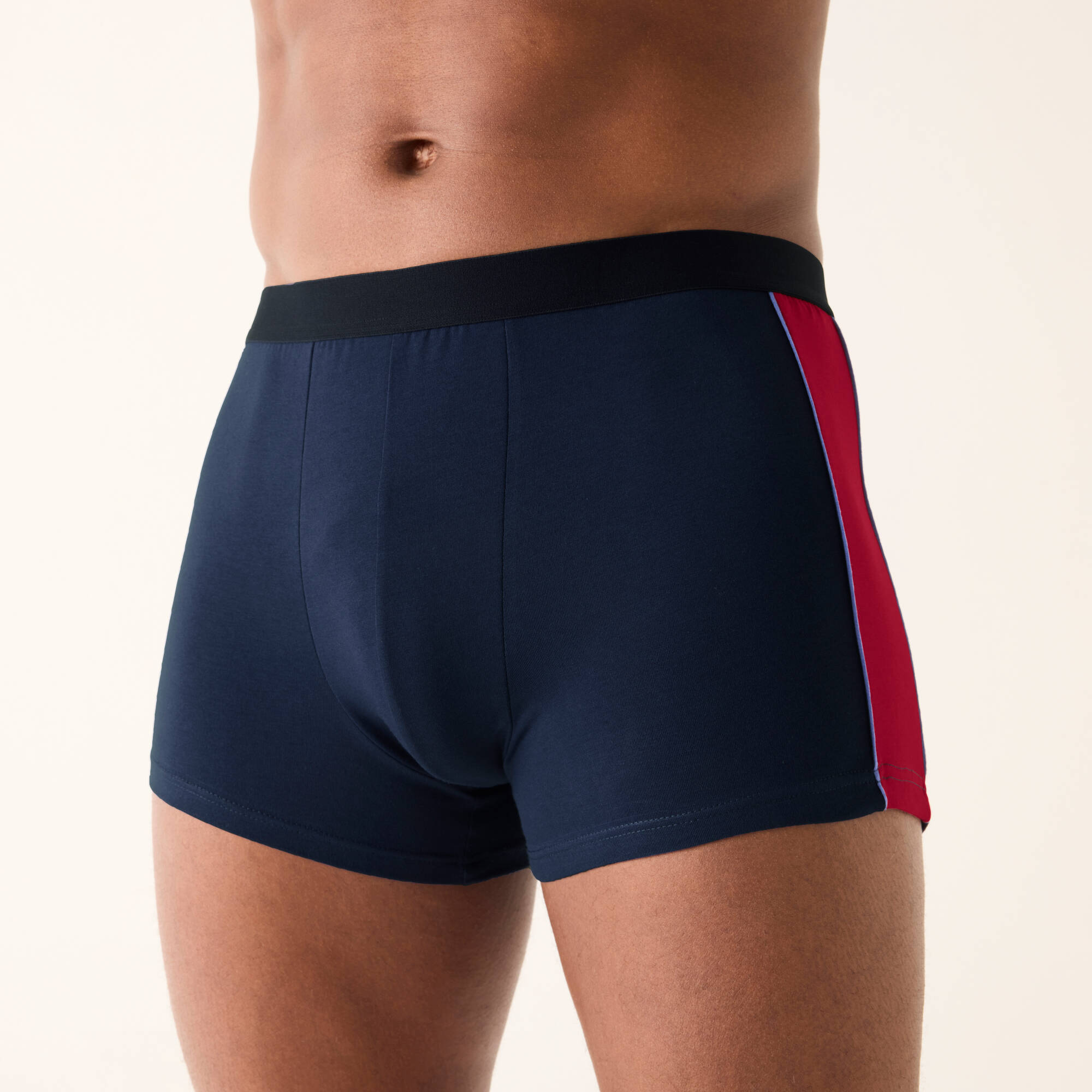 Boxer bandes c&ocirc;tés - lot de 3