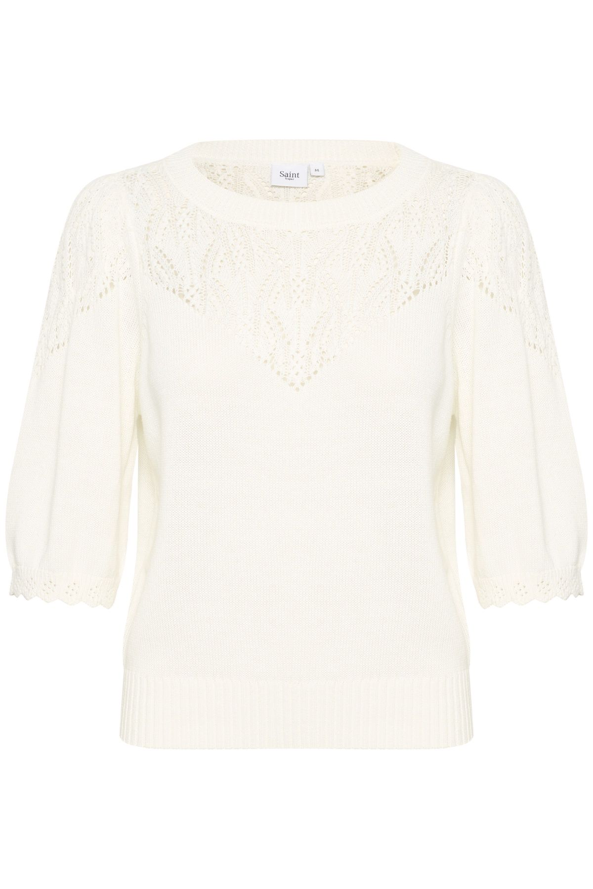 Saint Tropez Uta Half Sleeve Round Neck Pullover