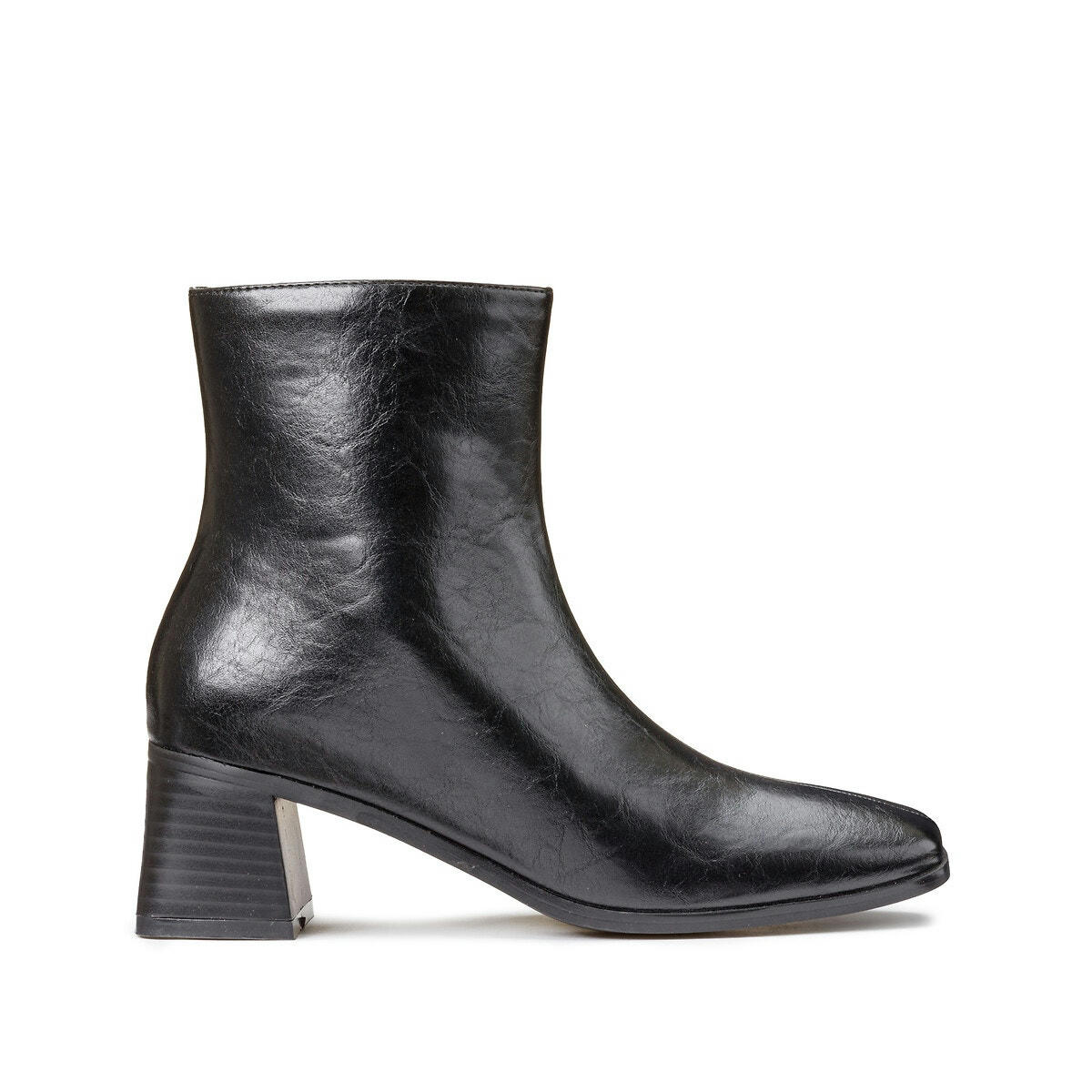 Boots bout carré, à talon