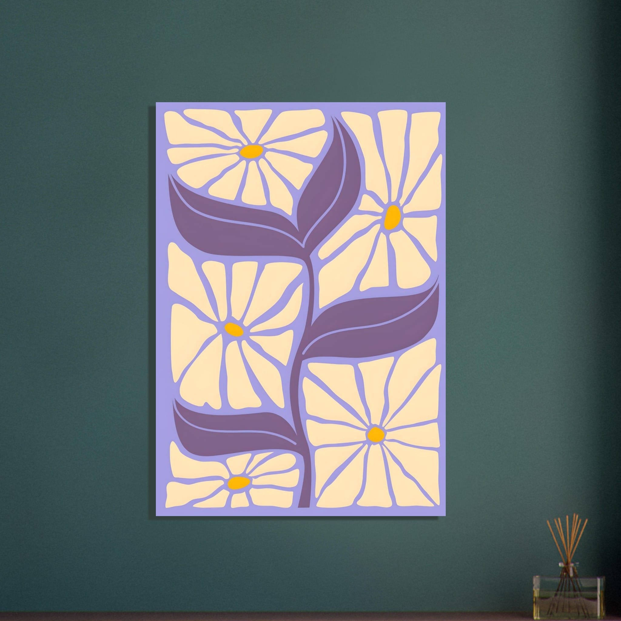 Artfulprints Poster Matisse - Floral form  - 70x100 cm - Paars