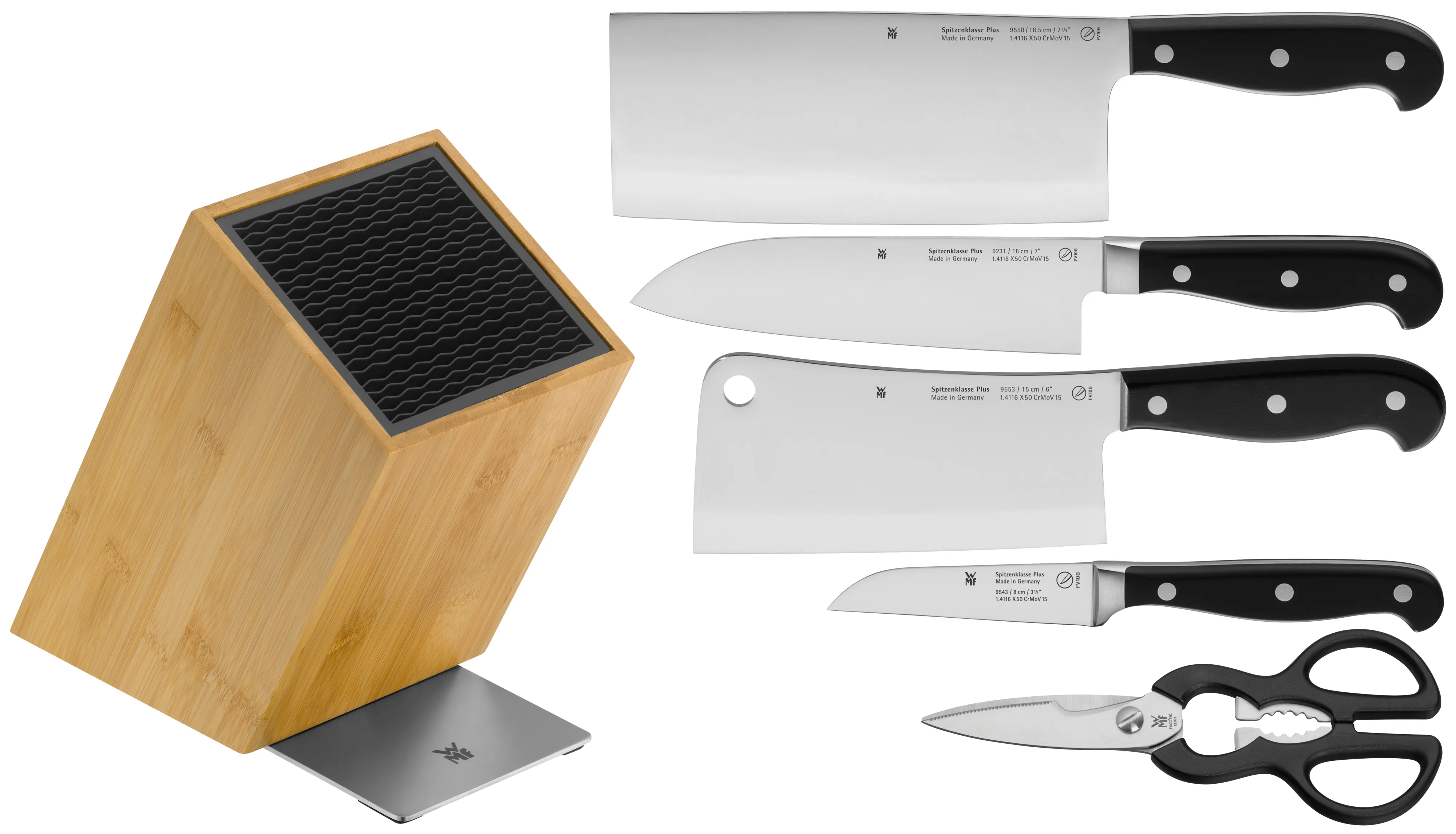 Spitzenklasse Plus FlexTec knife block value set* for Asian cuisine, 6-pieces