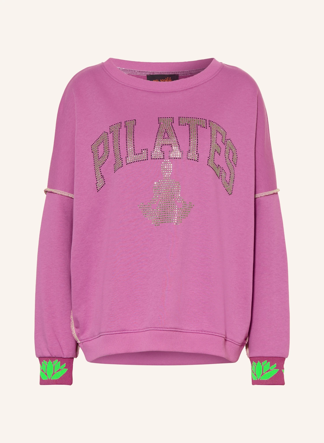 miss goodlife Sweatshirt mit Schmucksteinen