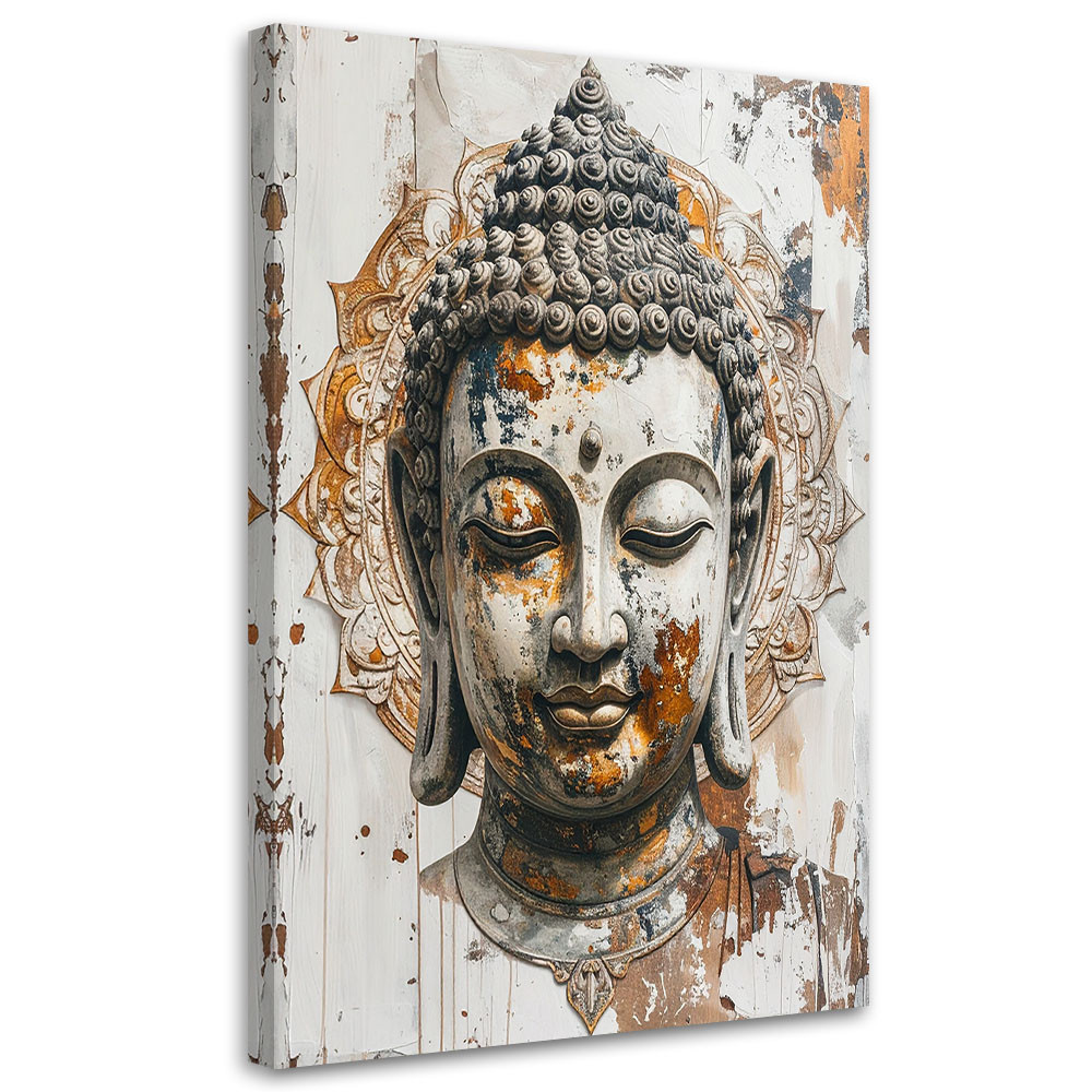 Obraz do salonu sypialni biura, Głowa Buddy Zen Spa Orient 20x30