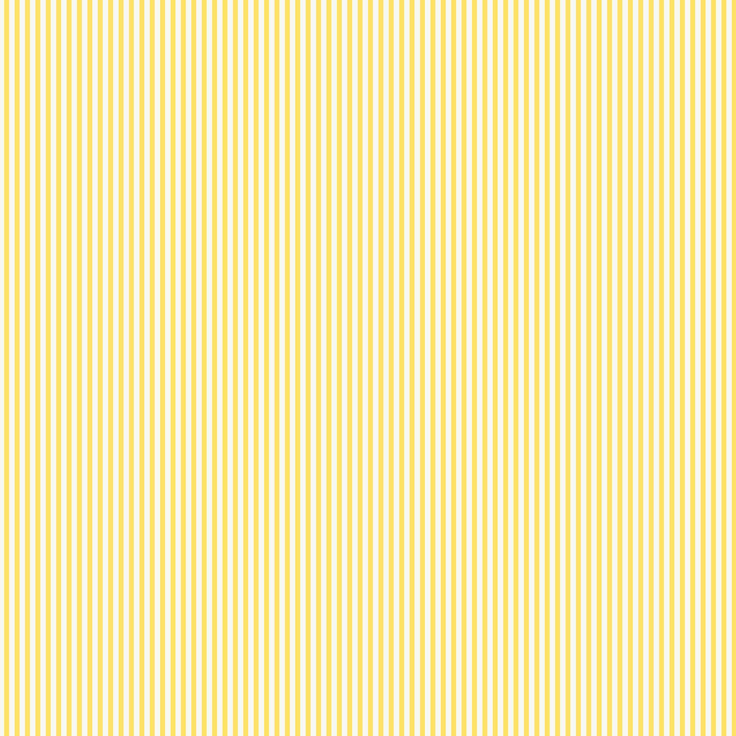 Joules Vliesbehang - Country Critters Ticking Stripe Lemon - 10mx52cm