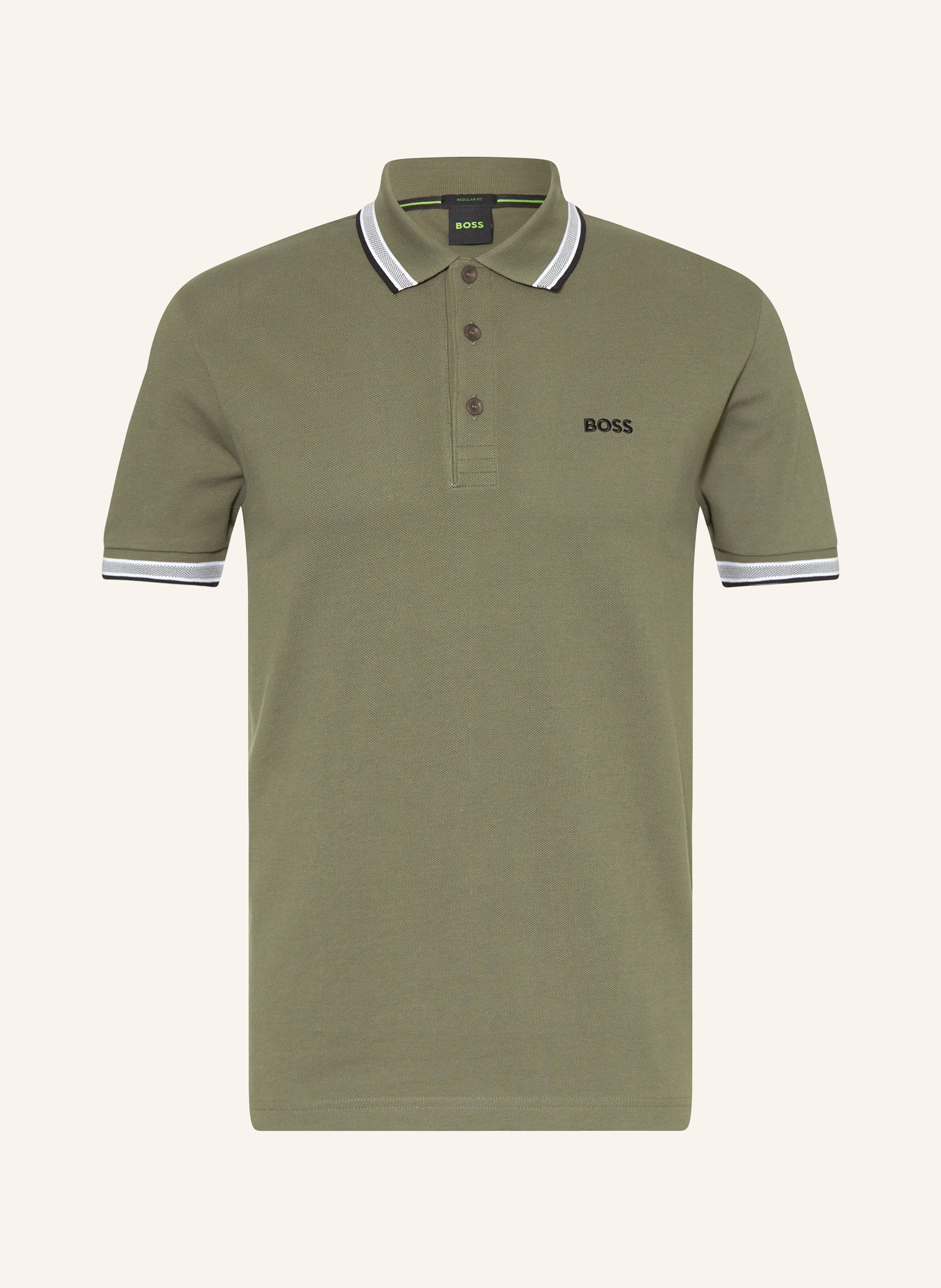 BOSS Piqué-Poloshirt PADDY CURVED Regular Fit