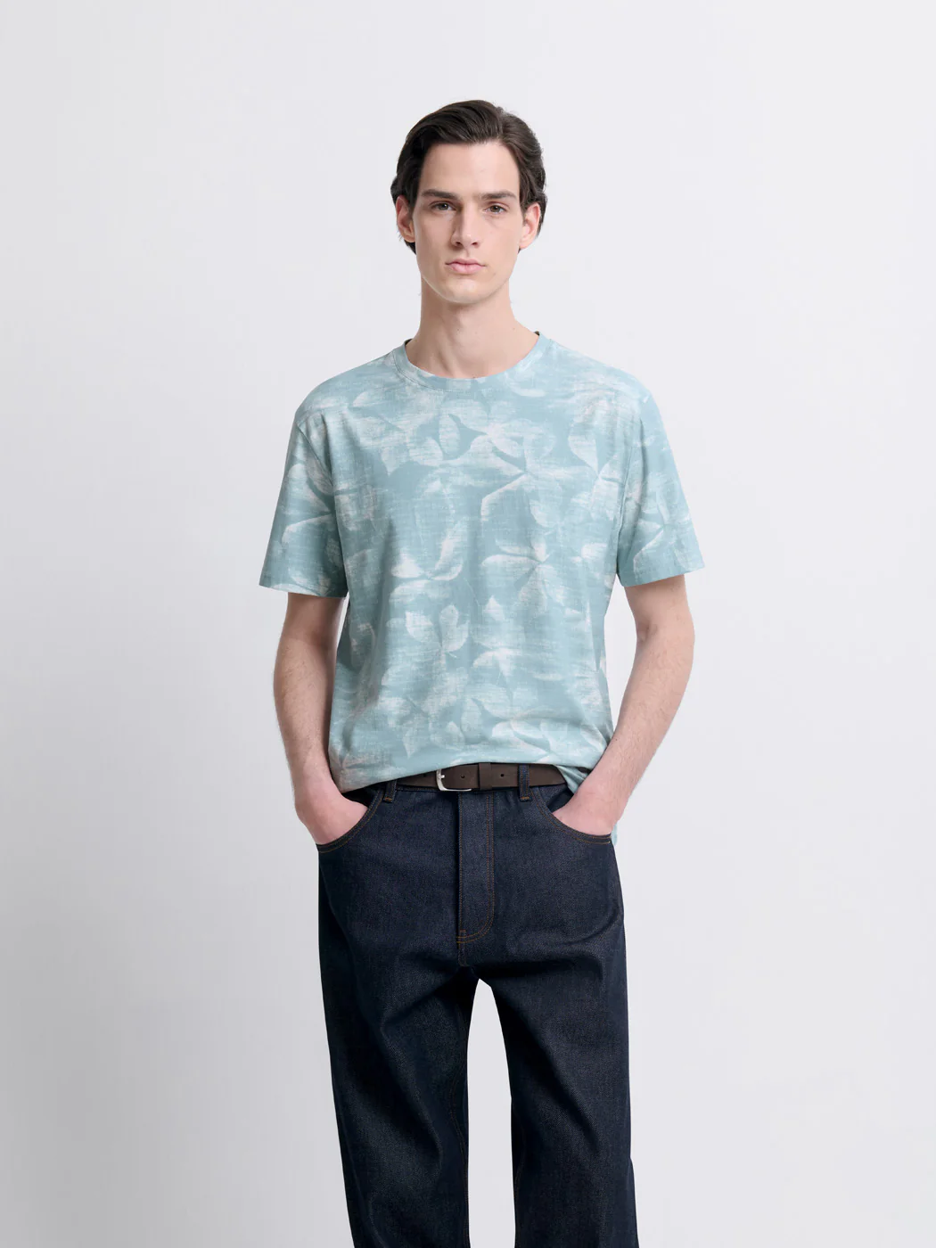 T-shirt col rond à motifs