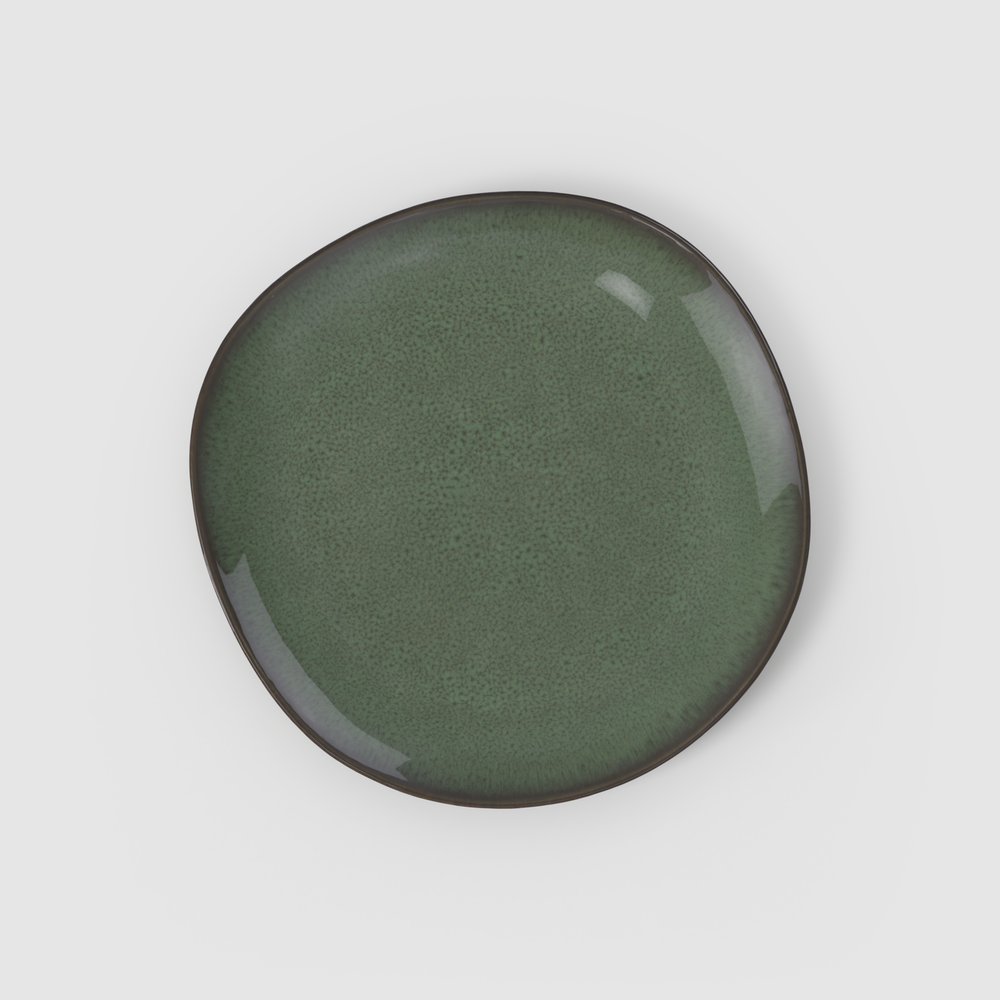 Lave Dinner plate - Green, 11.1'' x 11.1'', stoneware