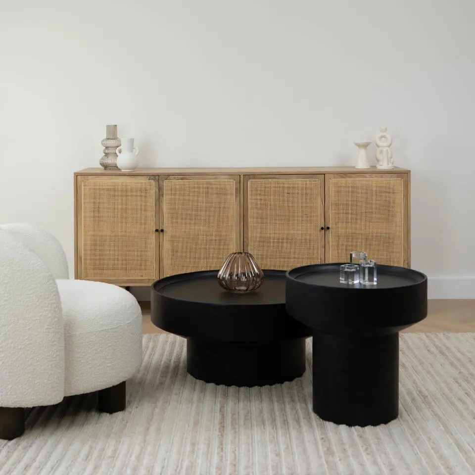 Lewis & Loft Salontafel Luus - FSC? �?Rond ?80�?Zwart