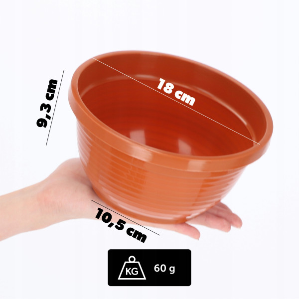 Doniczka Osłonka Donica Na Kwiaty 18cm Kolory Misa