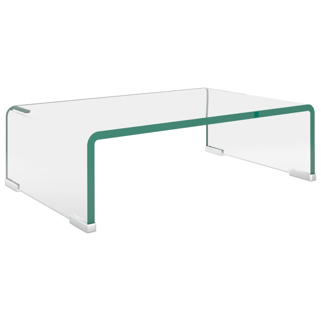 Szafka rtv Przezroczysta 40 x 25 x 11 cm Szkło vidaXL