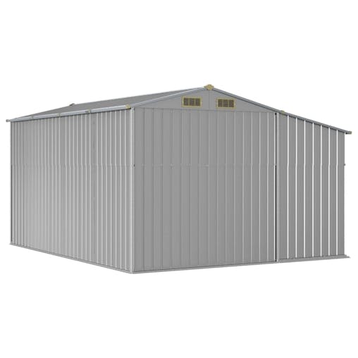 NNEVL Garden Shed Grey 277x365.5x179 cm Galvanised Steel