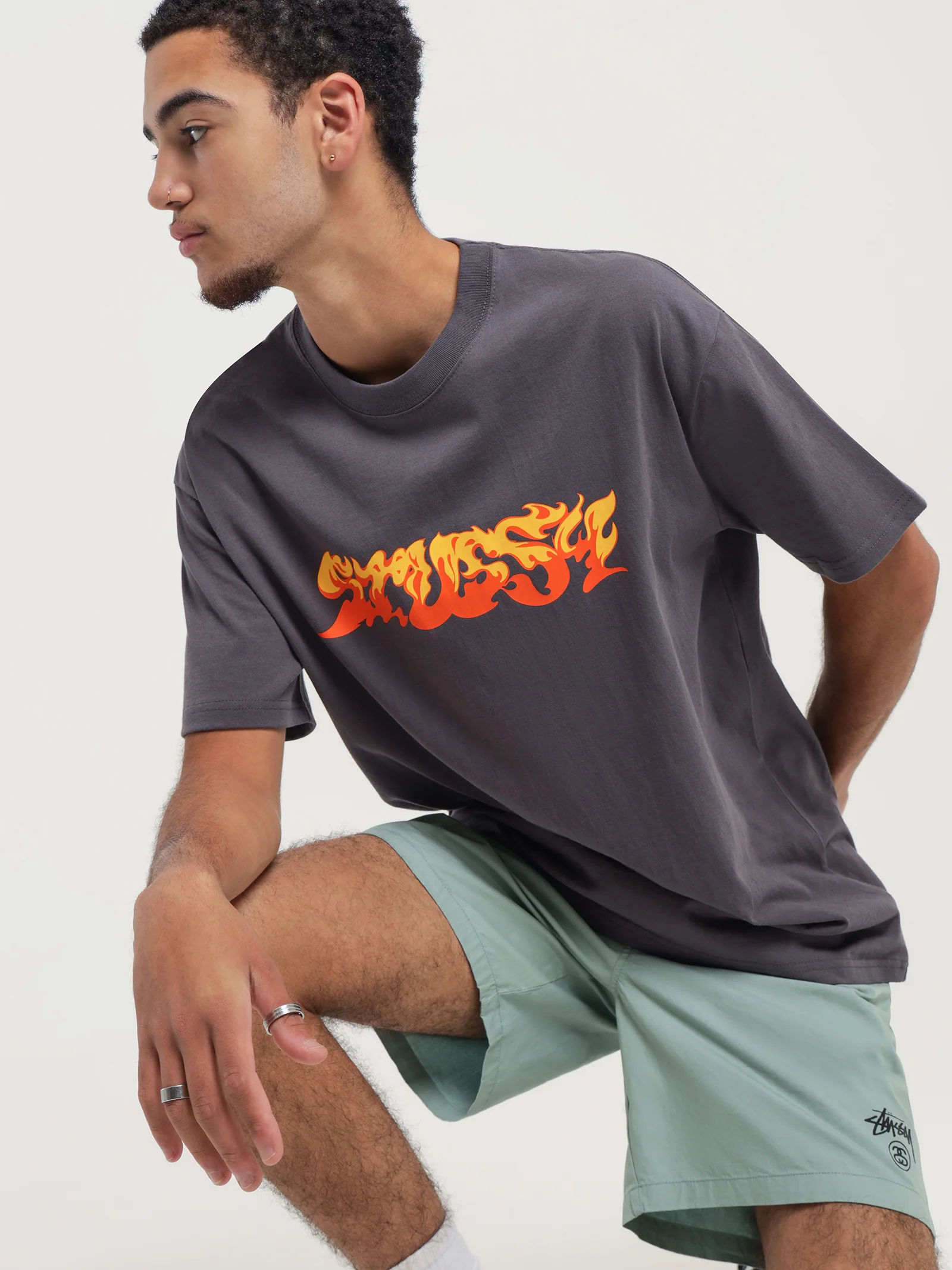 Flames Heavyweight T-Shirt