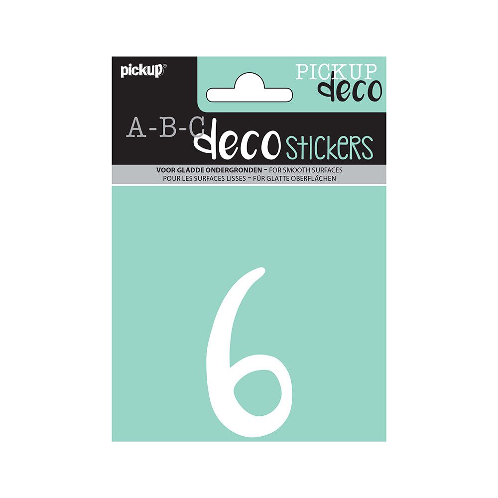 TALL PICKUP 6 ABC DECO ZOË 110 MM 6 HVIT