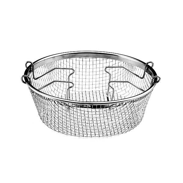 Eclipse - Sauteuse 24 cm revêtue en céramique, couvercle et panier de cuisson pour friture et cuisson à l'eau