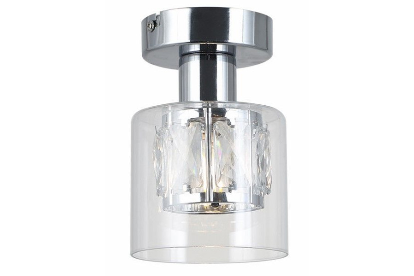 Lampa sufitowa chromowana Elmo 1xE14x40W wym: 17,5x12x12 cm Reality