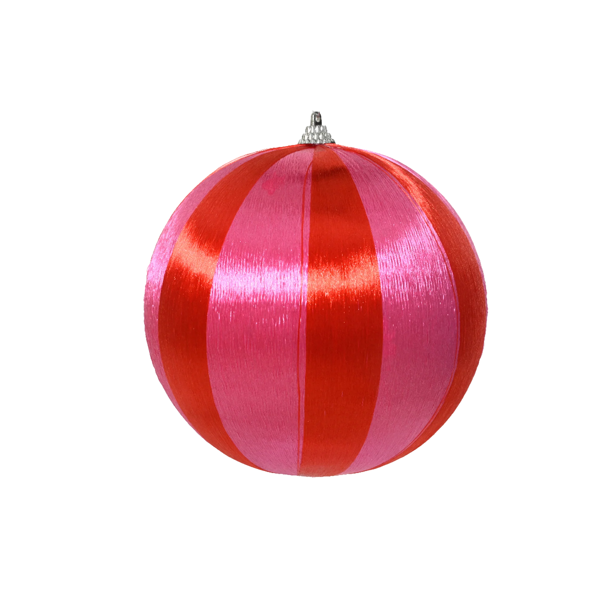 Décoration à suspendre BOULE MOUSSE coloris Rouge, rose