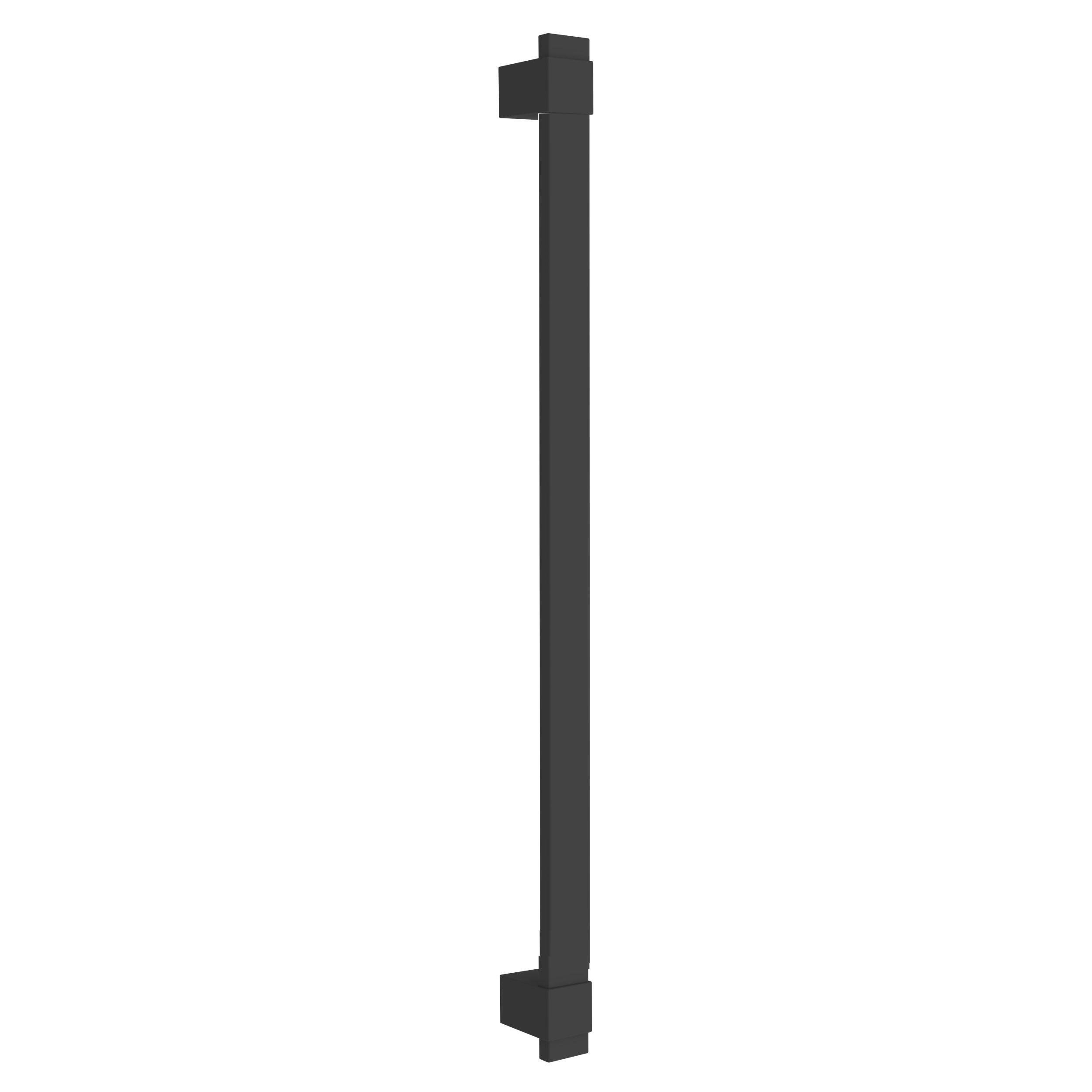 LOFT-GAME - Poignée PMR droite  Acier inoxydable  Noir  à fixer au mur