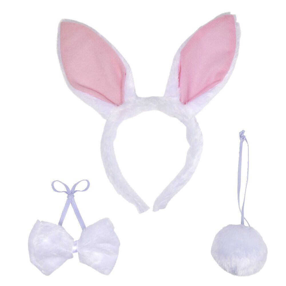 Accessoire déguisement Halloween lapin 3 pièces - Taille adulte
